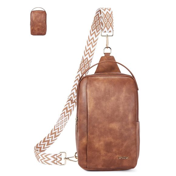 Large Crossbody Bags, Pu Leather Sling Bag Fanny Packs :O - Picture 1 of 8